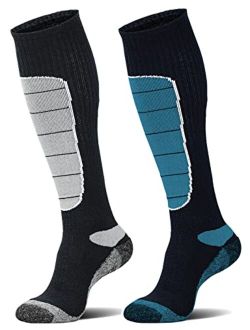 Hylaea Merino Wool Ski Socks, Cold Weather Socks for Snowboarding, Snow, Winter, Thermal Knee-high Warm Socks, Hunting