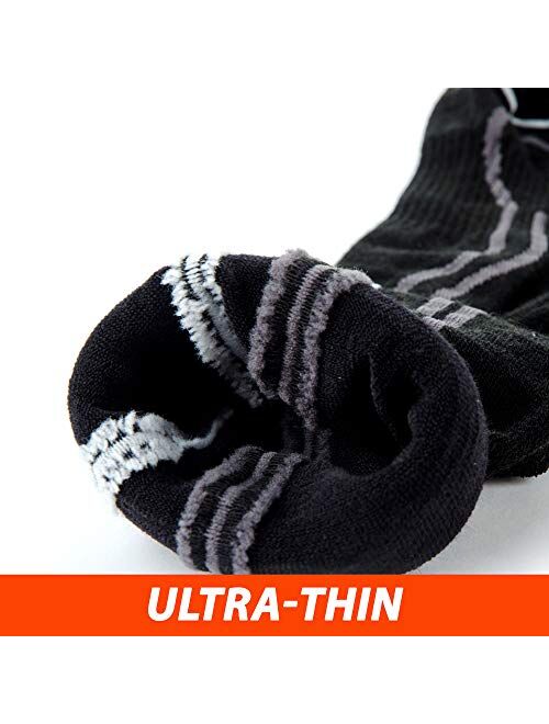 Pure Athlete Ultra-Thin Lightweight Ski Socks - Snowboarding Skiing Sock, Merino Wool
