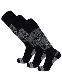Pure Athlete Alpaca Ski Socks Men Warm Wool Sock, Women Skiing, Snowboarding