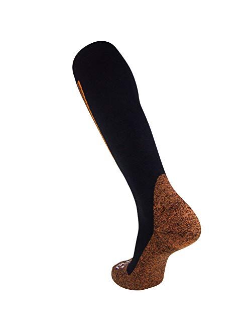 Pure Athlete Copper Compression Ski Socks Men Warm Merino Wool, OTC, Women