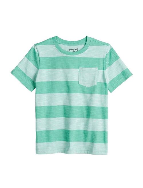 Boys 4-12 Jumping Beans Thick Stripe Pocket Tee