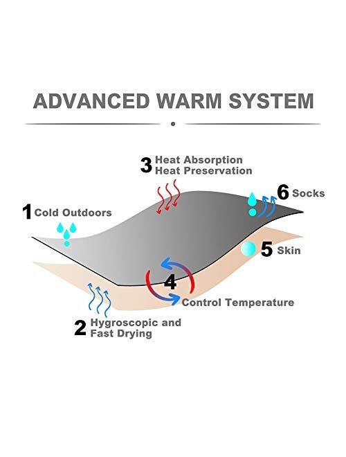 Ugupgrade Ski Socks Merino Wool High Performance Warmth Snowboard Socks for Winter Outdoor Men Women Kids