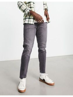 Selected Homme Toby slim fit tapered jeans in washed gray