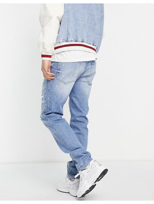 River Island relaxed jeans in light blue