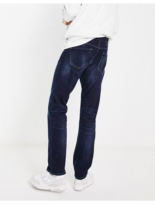 Only & Sons Weft regular fit jeans in mid wash