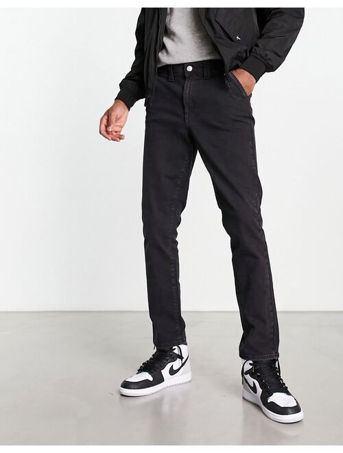 Only & Sons tapered fit jeans in blackwash
