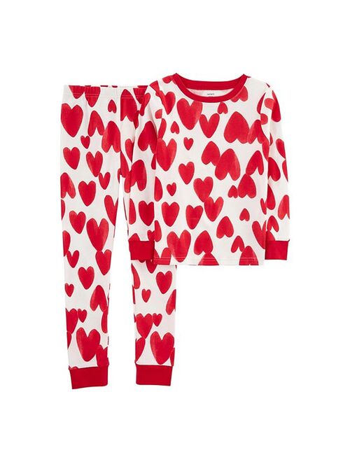 carters Girls 4-14 Carter's Valentine's Day Top & Bottoms Pajama Set