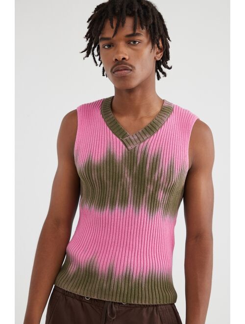 Urban Outfitters UO Vivid Dye Tech Slim Sweater Vest