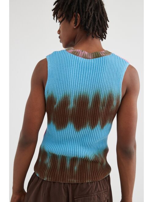 Urban Outfitters UO Vivid Dye Tech Slim Sweater Vest