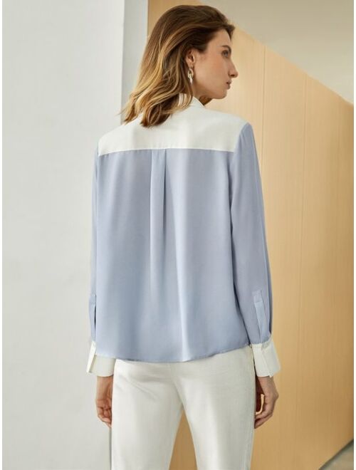 MOTF Premium Two Tone Straight Shirt