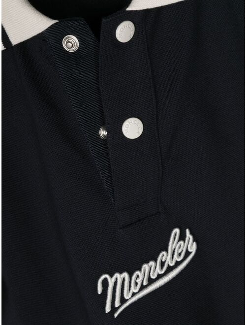 Moncler Enfant logo-embroidered short-sleeved polo shirt