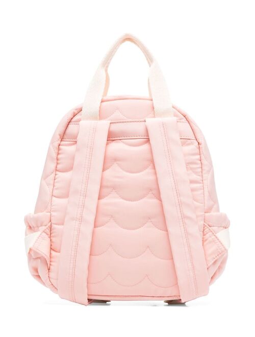 Chloe Kids embroidered scallop-detail backpack