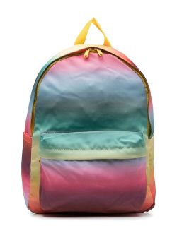 gradient-print zip-around backpack