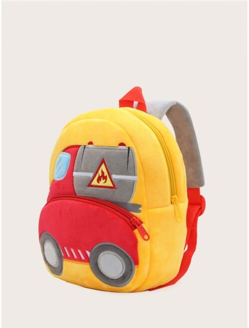 ShangnaiKakoo Bags Kids Car Embroidery Backpack