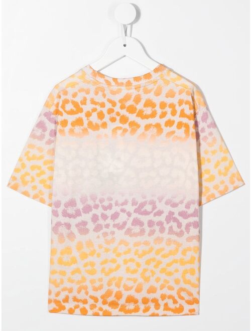 Molo cheetah-print cotton T-shirt