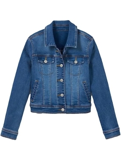 Galawaqe Boys Girls Basic Jean Jacket Kids Casual Denim Coat Classic Outwear