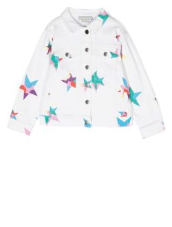 Kids star-print denim jacket