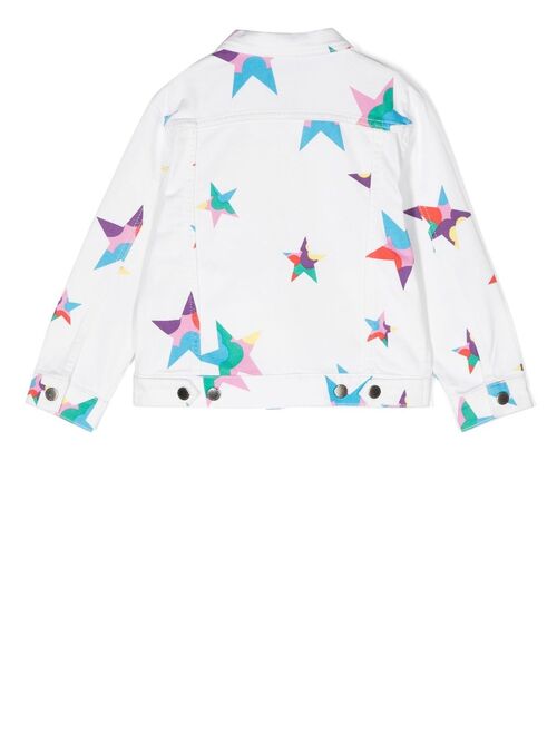 Stella McCartney Kids star-print denim jacket