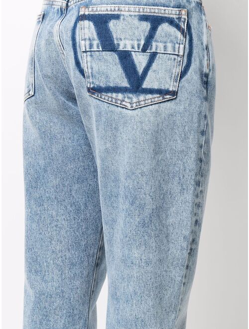 Valentino VLogo straight-leg jeans