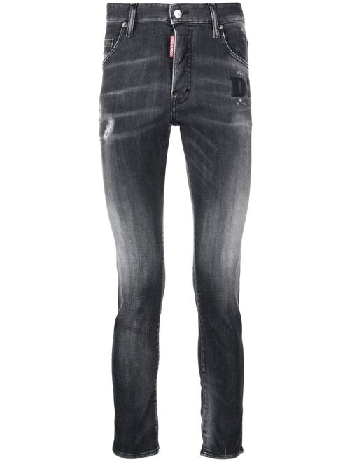 Dsquared2 faded skinny-fit jeans