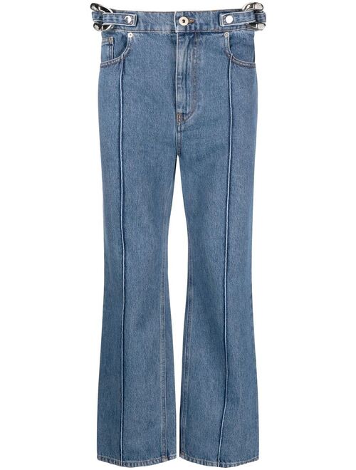 JW Anderson chain-link detailed straight-leg jeans