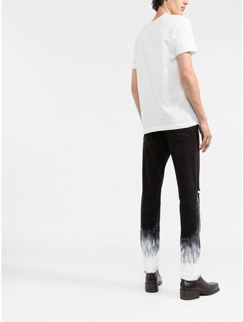 Dolce & Gabbana brushstroke-print slim-fit jeans