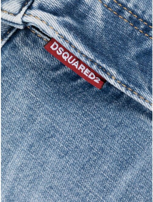 Dsquared2 stone-washed slim-fit jeans