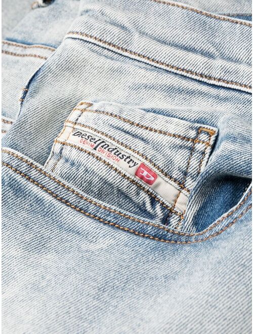 Diesel logo-patch bootcut jeans