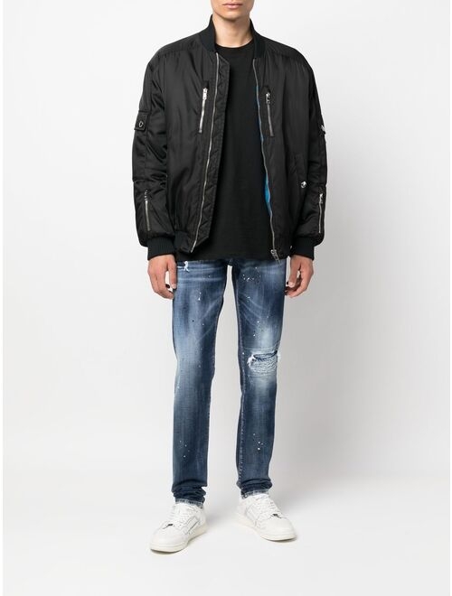 Dsquared2 distressed slim-fit jeans