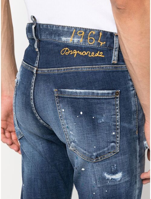 Dsquared2 distressed slim-fit jeans