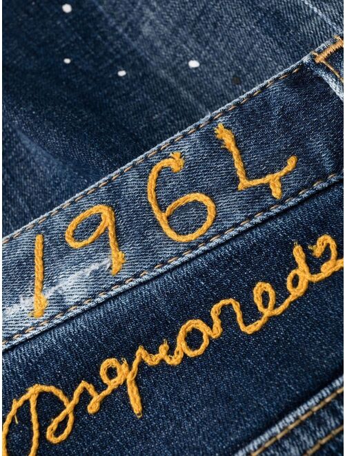 Dsquared2 distressed slim-fit jeans