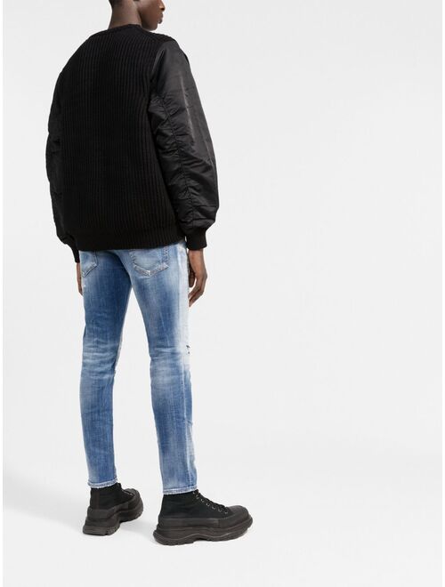 Dsquared2 ripped slim-fit jeans