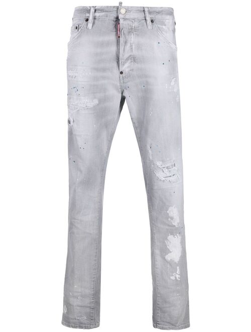 Dsquared2 ripped-detail denim jeans
