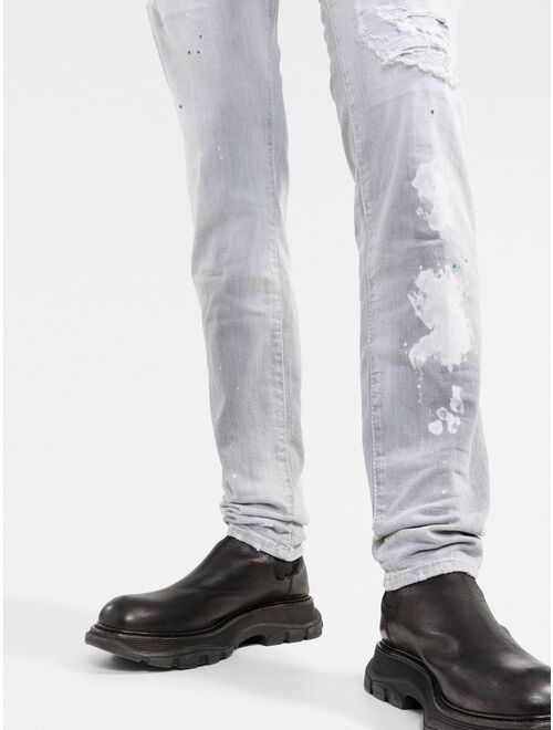 Dsquared2 ripped-detail denim jeans