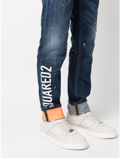 Dsquared2 logo-patch denim jeans