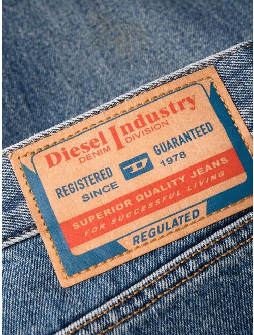 Diesel 1995 ripped straight-leg jeans
