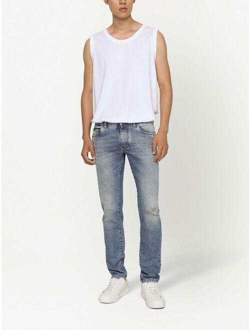 Dolce & Gabbana mid-rise slim-fit jeans