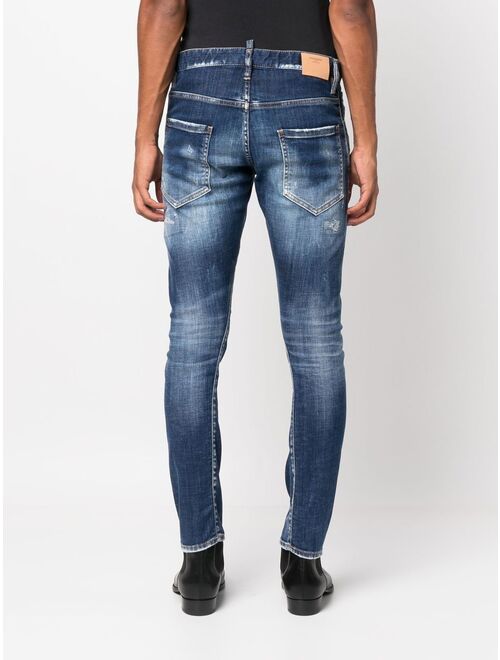 Dsquared2 ripped skinny-cut jeans