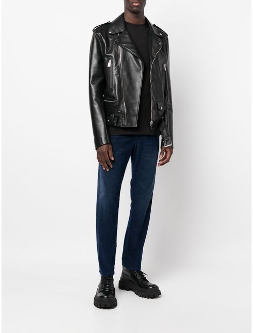 Diesel tapered mid-rise jeans