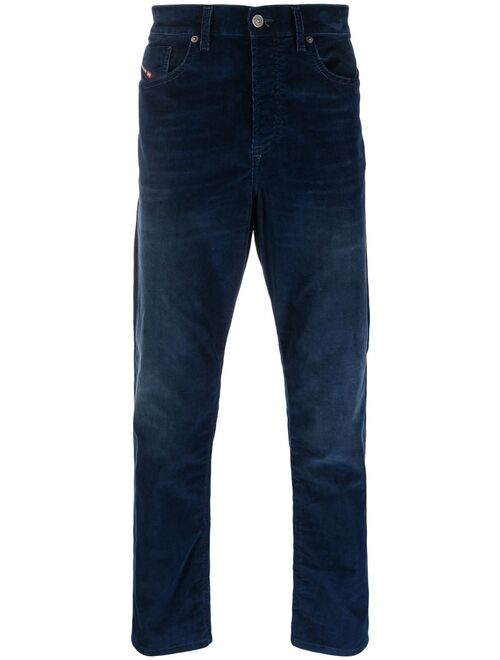 Diesel tapered mid-rise jeans