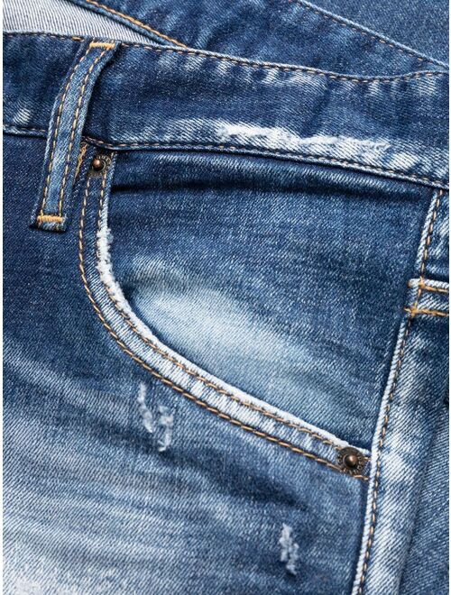 Dsquared2 distressed-effect tapered jeans