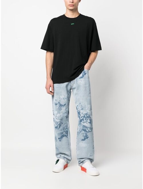 Off-White graphic-print denim jeans