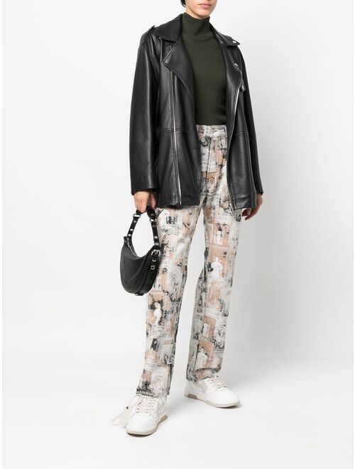 Aries graphic-print jeans