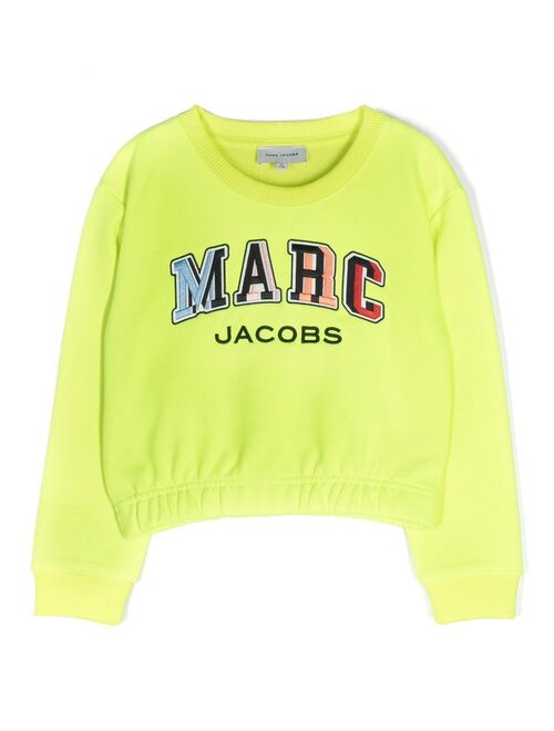 Marc Jacobs Kids logo-embroidered crew-neck sweatshirt