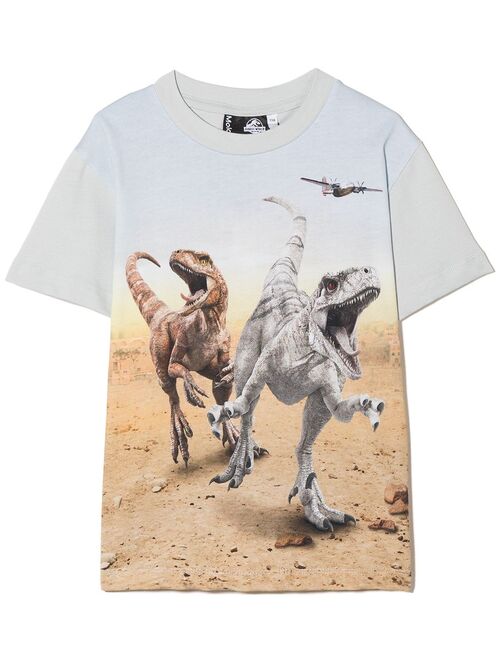 Molo dinosaur-print organic cotton T-shirt
