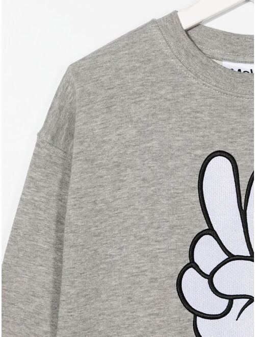 Molo graphic-print crew neck sweatshirt