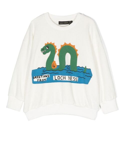Mini Rodini Loch Ness graphic-print sweatshirt