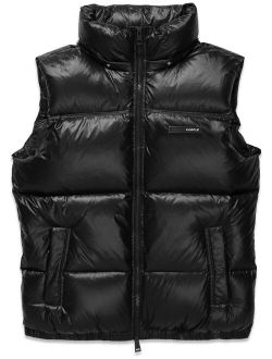 zipped puffer vest