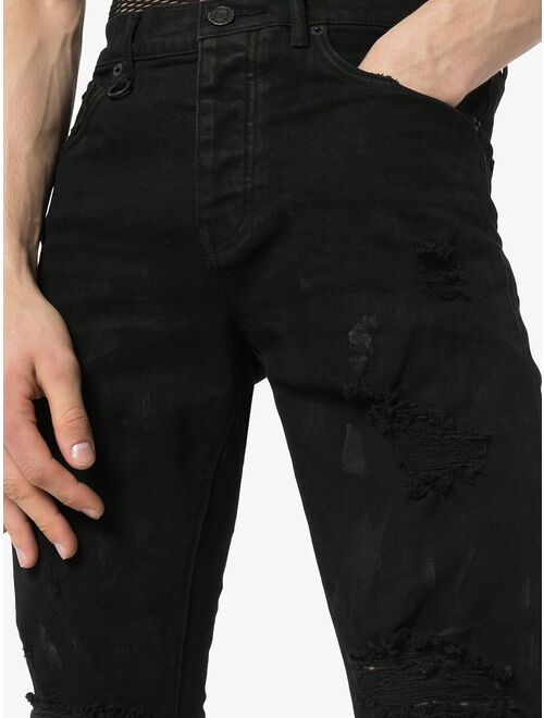 Purple Brand Oil Spill slim fit jeans
