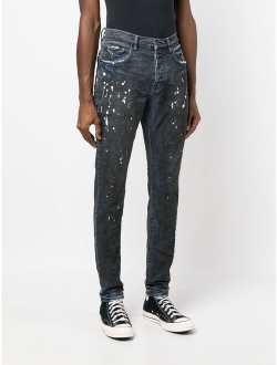 paint-splatter detail jeans